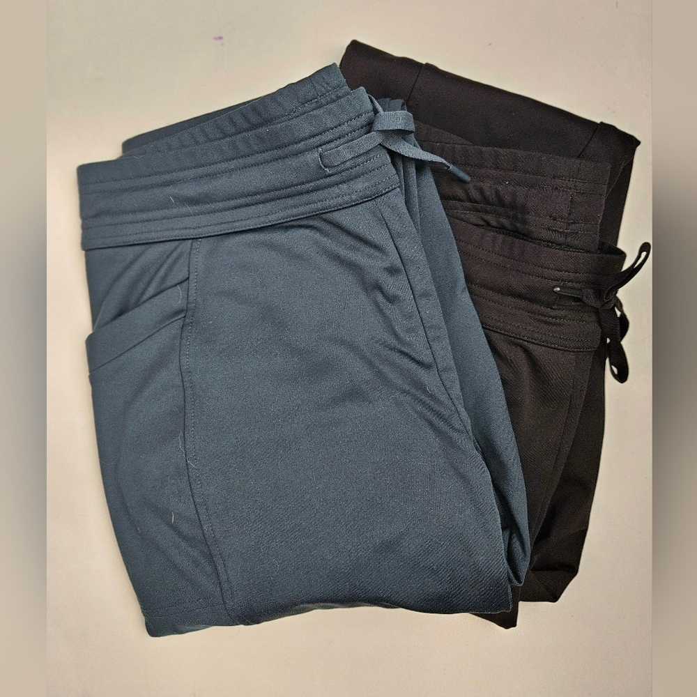 Black and Gray Jogger Pants